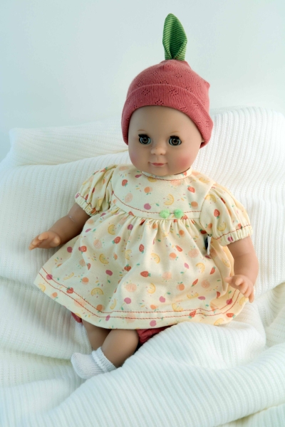 Schildkröt Spielpuppe Schlummerle 32 cm  mit Malhaar , braune Augen